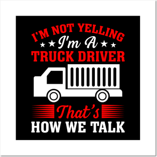 Funny trucker Posters and Art